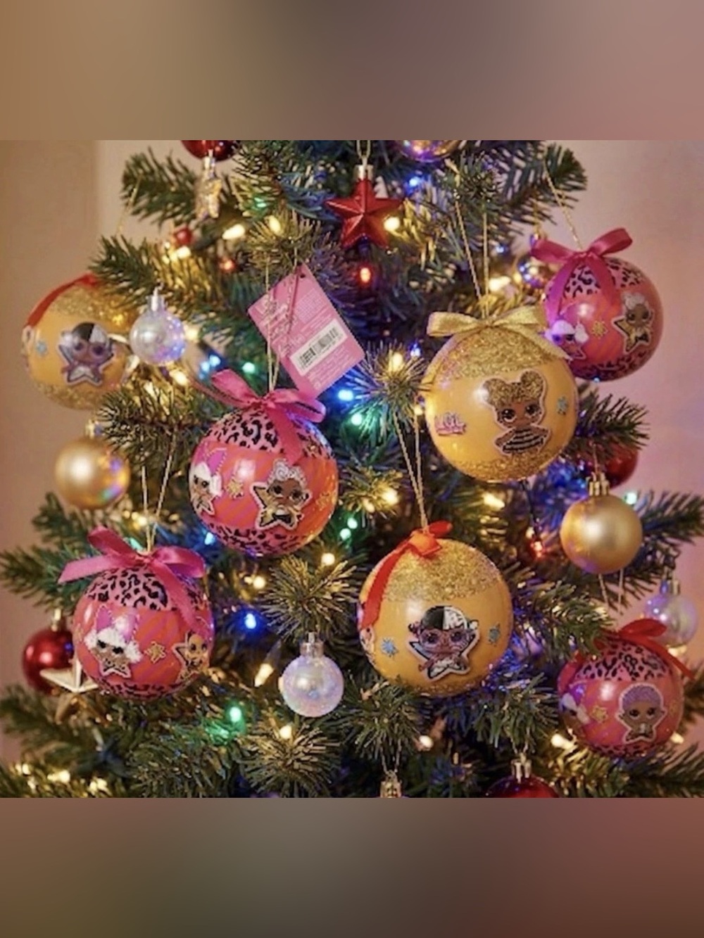 Lot of 24 L.O.L. SURPRISE! 80mm Decoupage Christmas Ornaments,by Kurt S.Adler